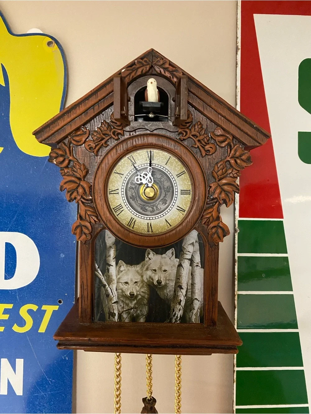 The Bradford Exchange Timeless Encounter Cuckoo Clock Working Limited Edition